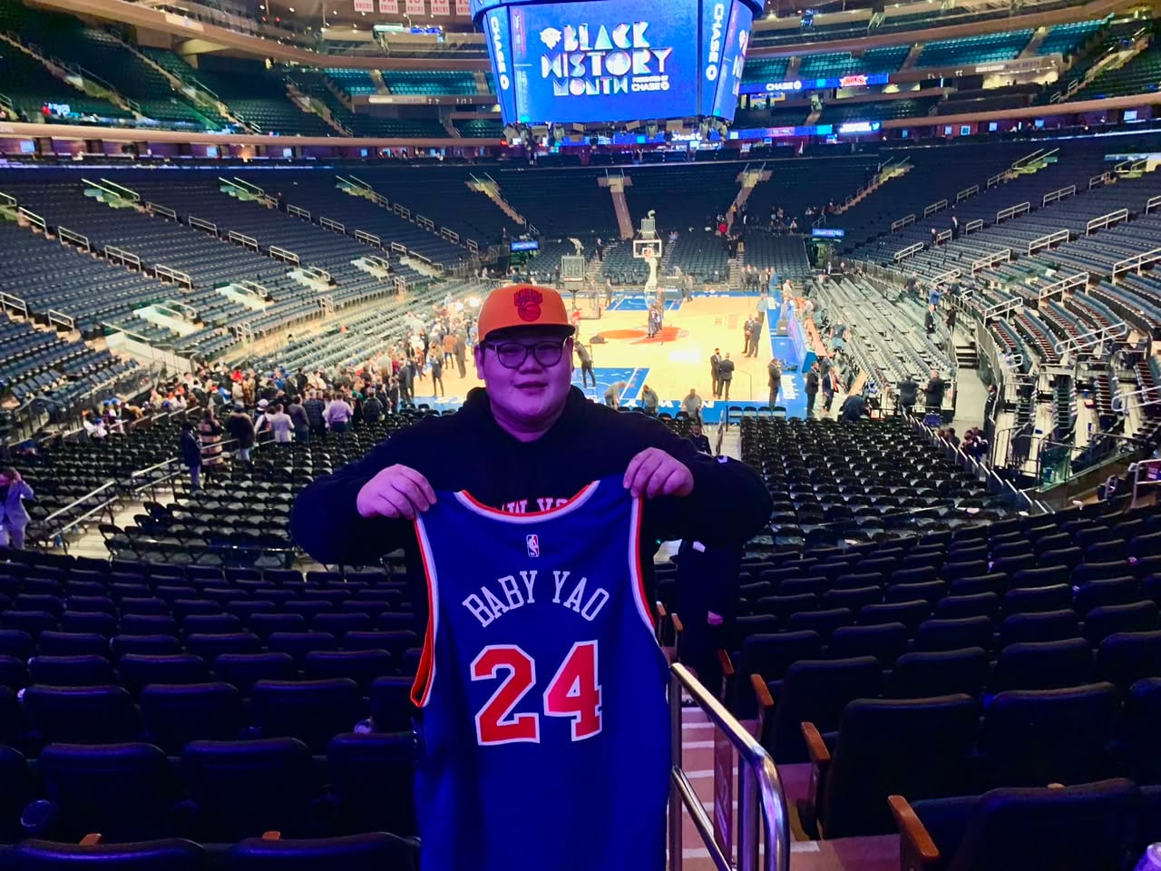 Rubén Alfaro es aficionado a los Knicks desde que tenía 13 años.