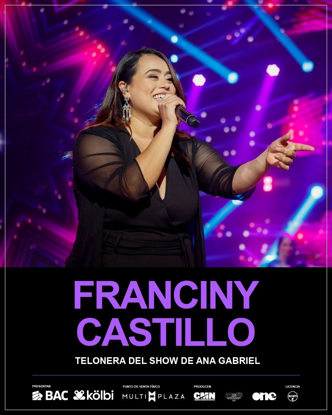 Franciny Castillo será telonera de Ana Gabriel