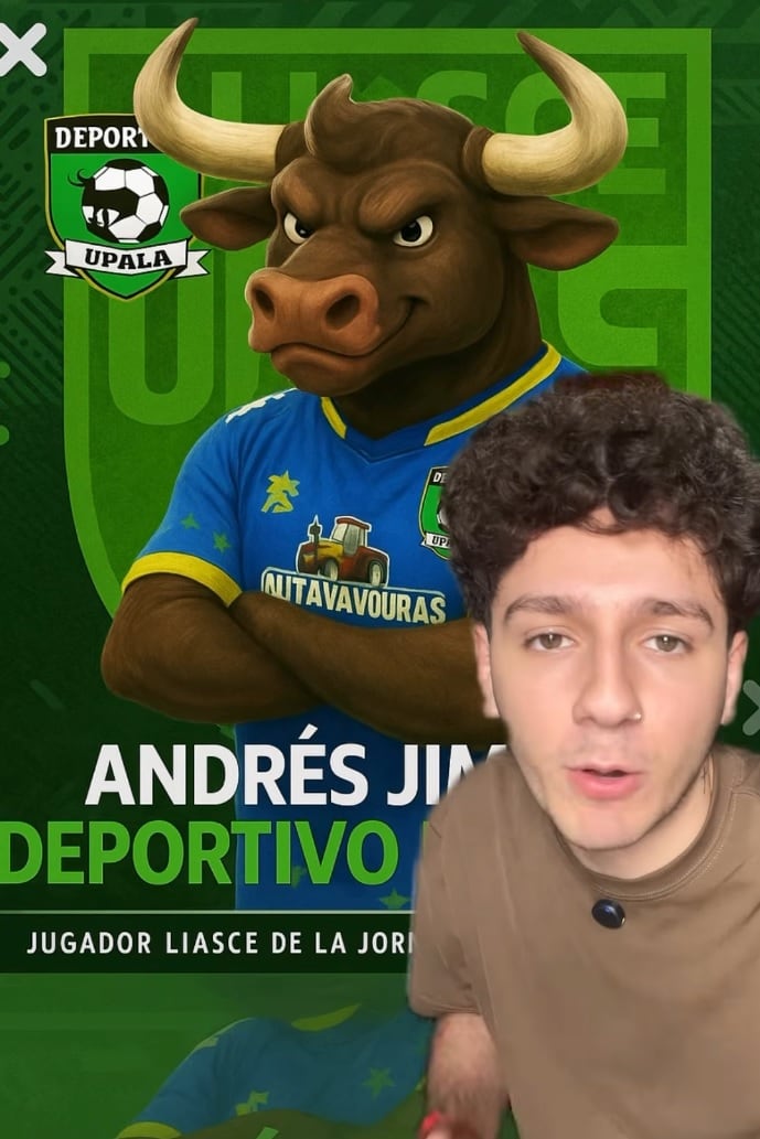 Andrés Jiménez saltó a la fama gracias a un influencer argentino. Foto tomada de redes.