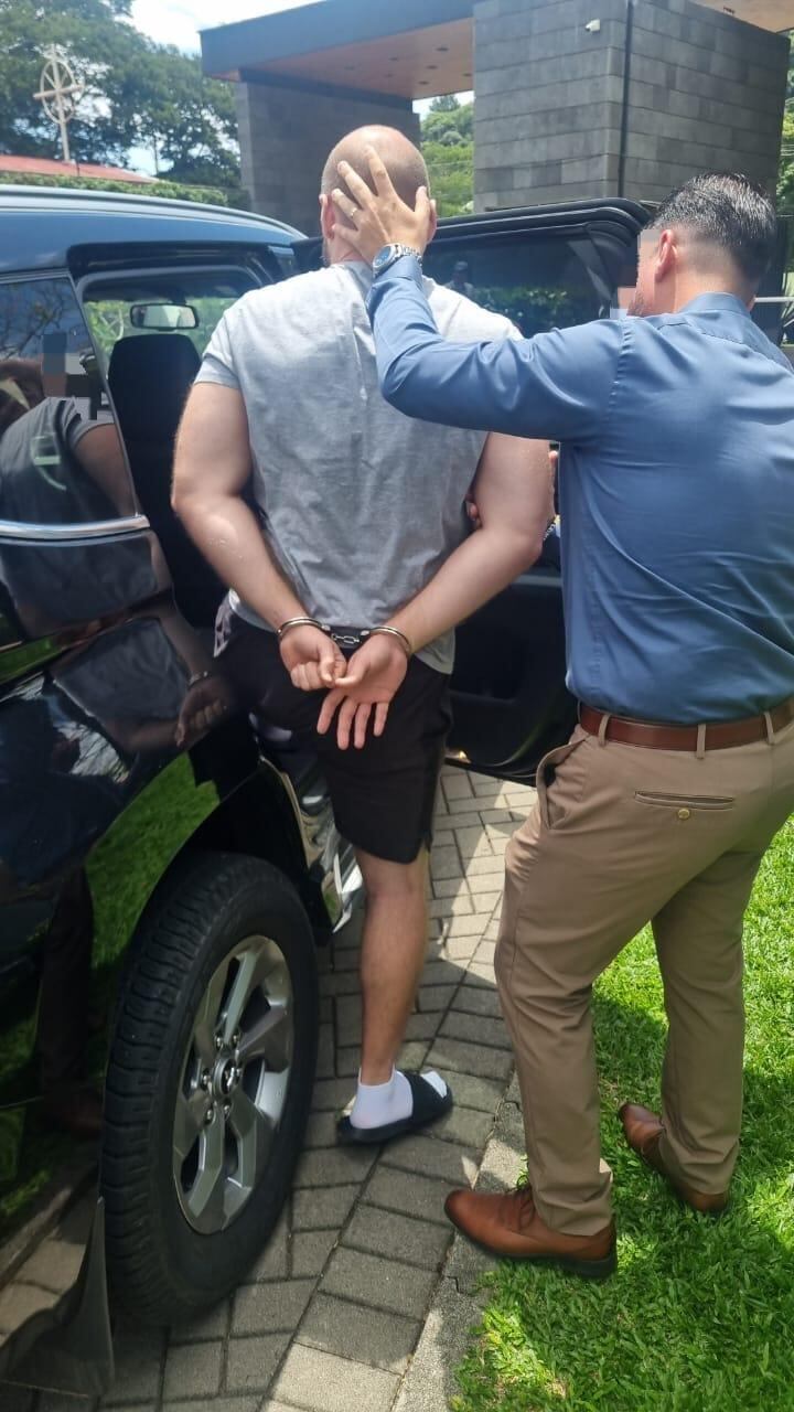 Kimpaev fue detenido en un condominio en Santa Ana. Foto OIJ.