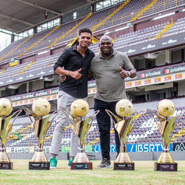 Orlando Sinclair, padre del jugador del Saprissa Orlando Sinclair habla del momento deportivo de su muchacho. Cortesía.