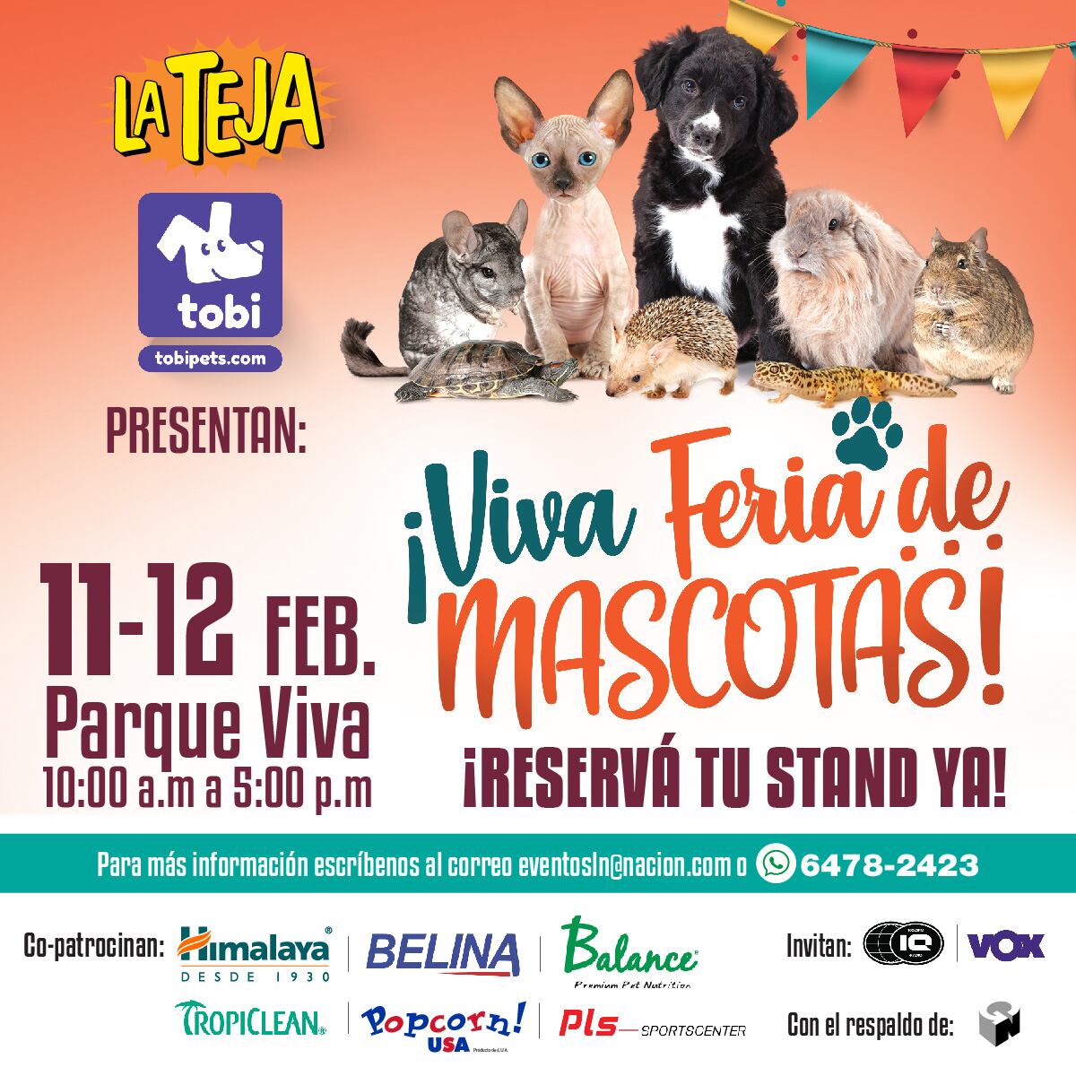 Expomascotas 2023 se realizará en Parque Viva el 11 y 12 de febrero. Viva la Feria de Mascotas más importante del país