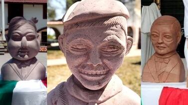 Escultor se ‘luce’ con busto de Cantinflas