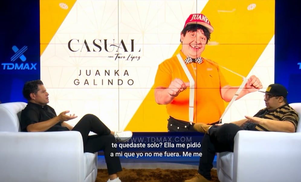 Alex Costa en el programa "Casual con Tavo López"