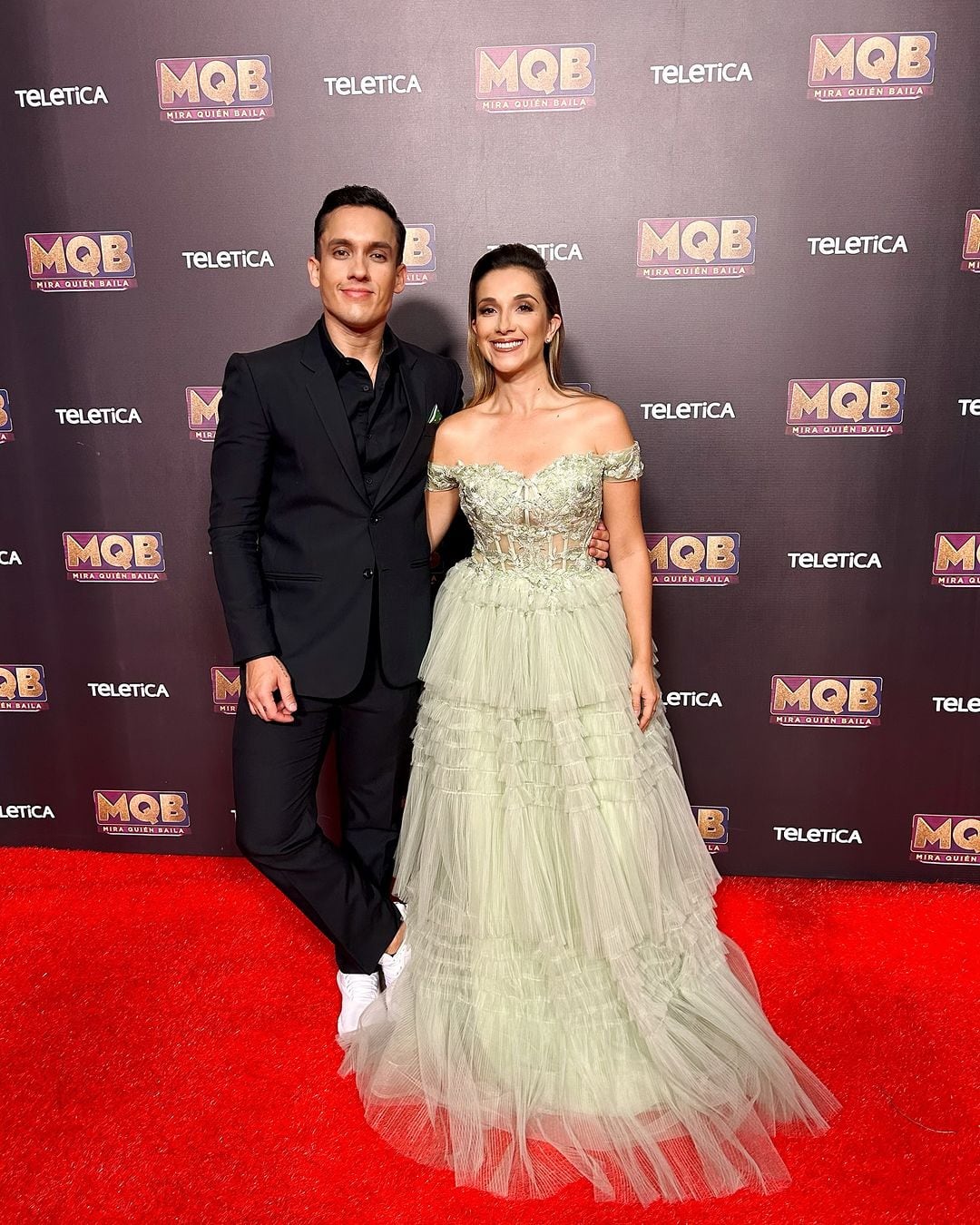 Walter Obando y Minerva Rojas del programa Mira quién habla de Teletica