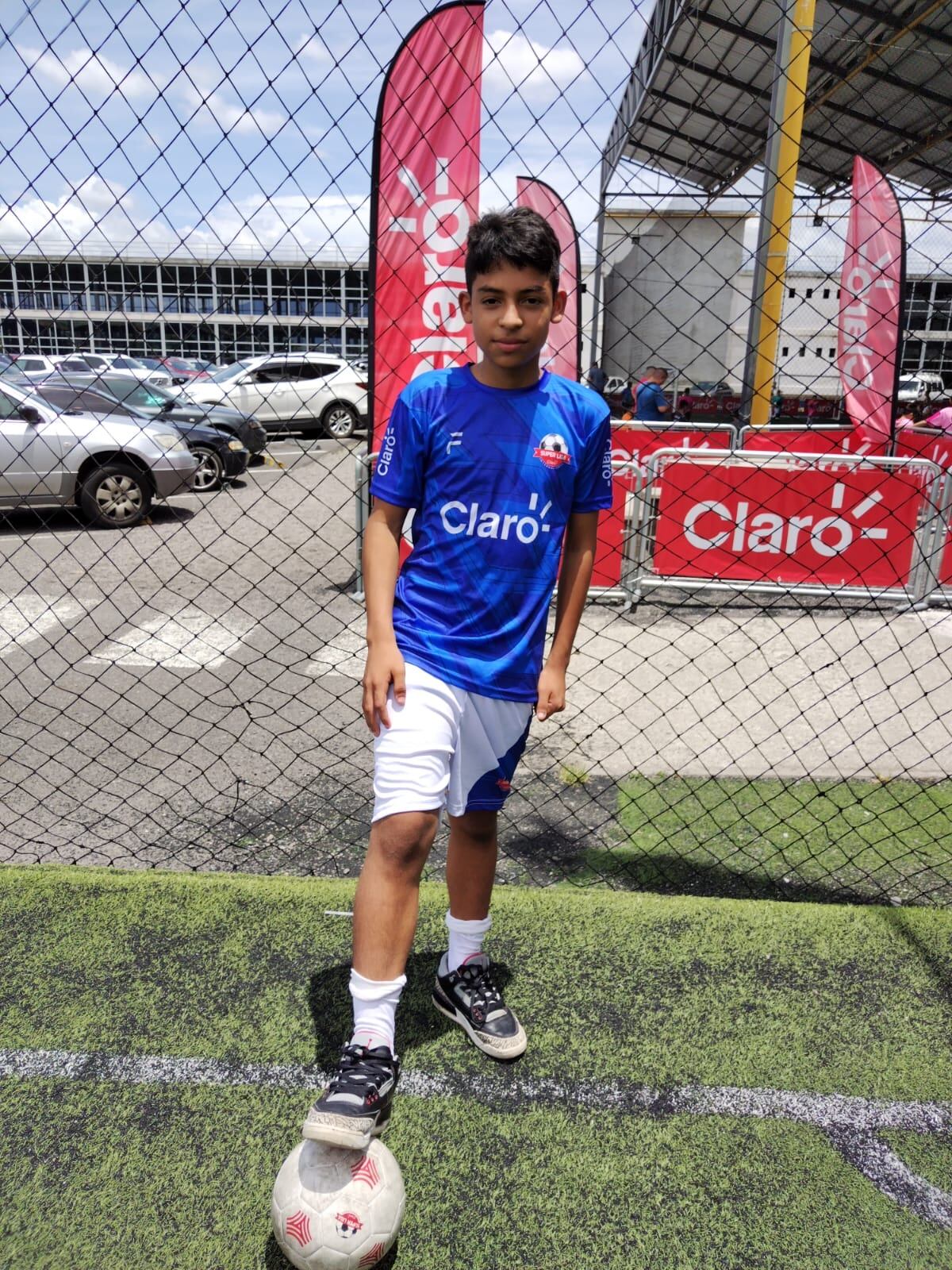 Wester Martínez del equipo de niños de La Carpio