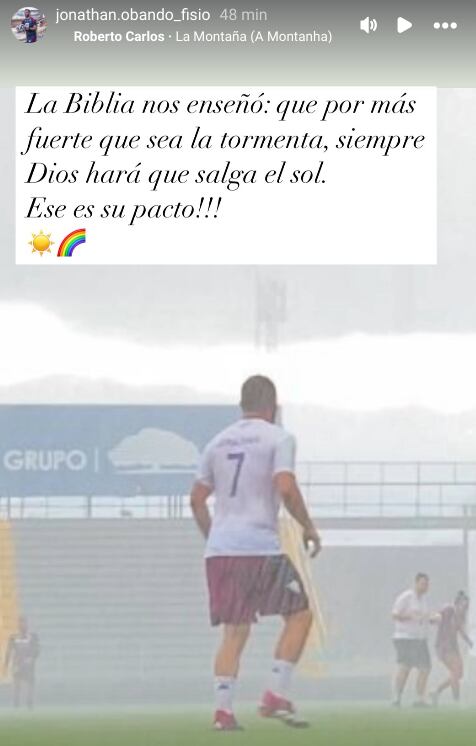 Jonathan Obando, fisioterapeuta del Saprissa publicó un sentido mensaje en medio de la compleja situación que vive el club morado. Instagram Jonathan Obando.