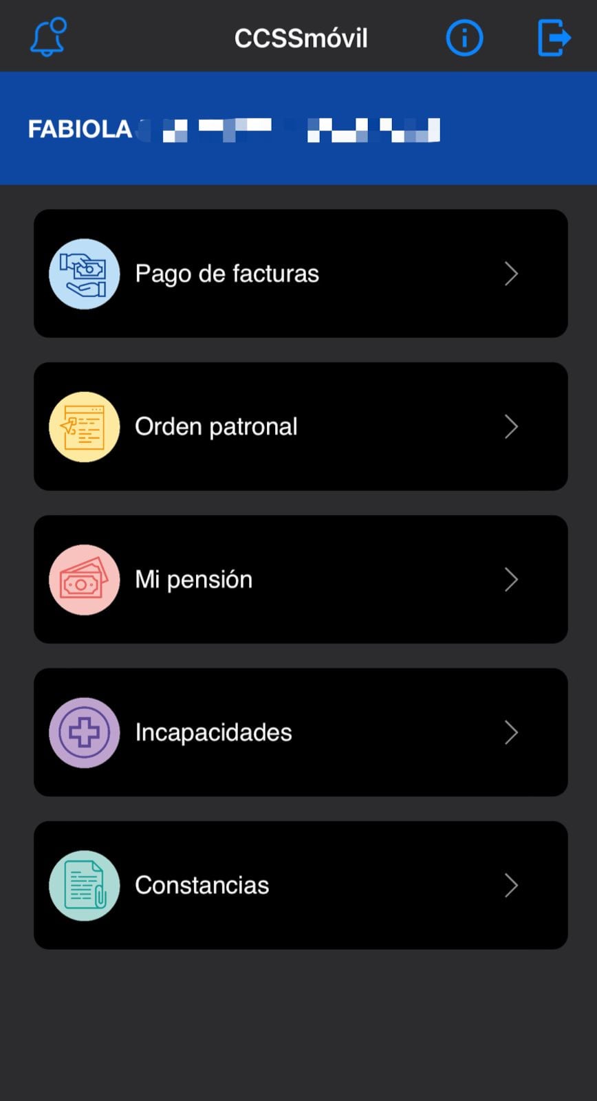Aplicación de la CCSS
orden patronal
