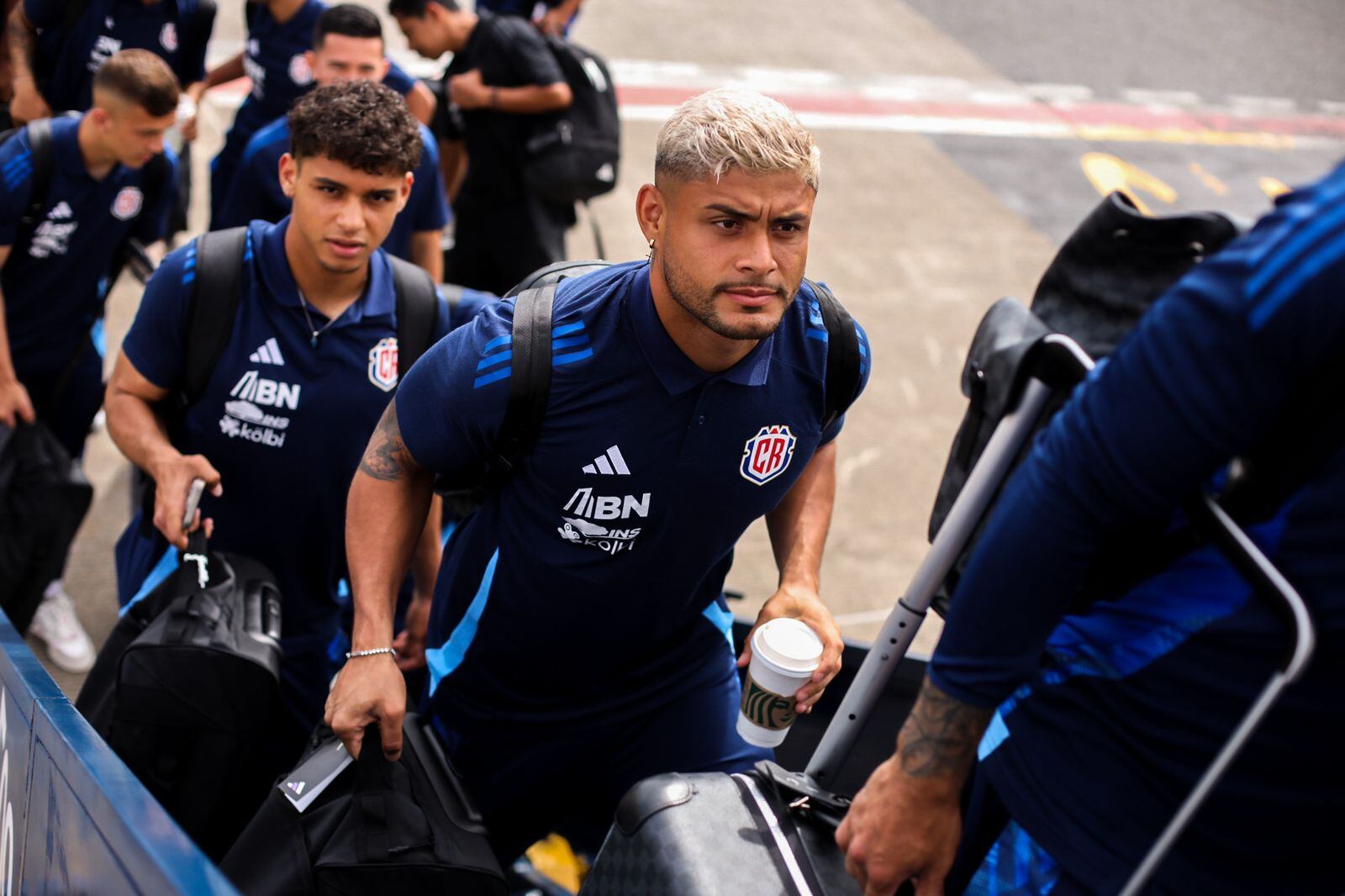 Salida Selección de Costa Rica a Los Ángeles. Foto: Prensa Fedefútbol