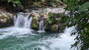 Salte como Tarzán en una poza de agua turquesa y sin tocar su bolsillo