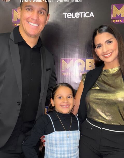 David Guzmán, su esposa Stacy Montero y su hija Gianna