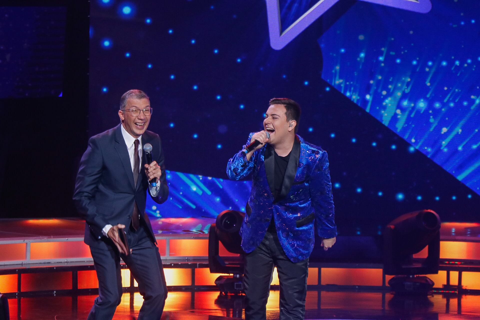 17/09/2023. Tercera Gala de Nace una estrella. Canal 7, La Sabana. San José. Fotografía: Lilly Arce. En la fotografía: Jeremy interpretando Palabras de honor.