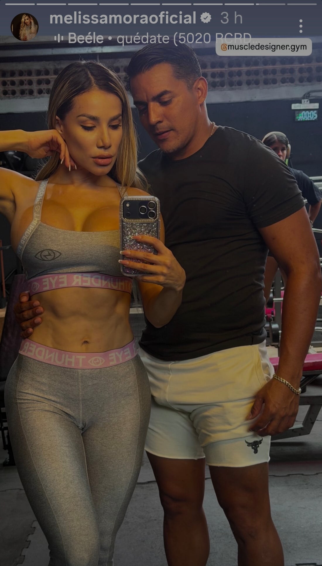 Melissa Mora y su nuevo galán Emerson Cruz