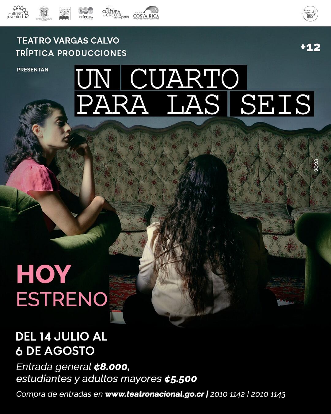 El Teatro Vargas Calvo estrena este viernes la obra "Un cuarto para las seis". Facebook.
