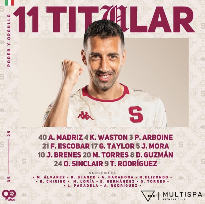 Esta fue la imagen que tuvo que eliminar el Deportivo Saprissa.