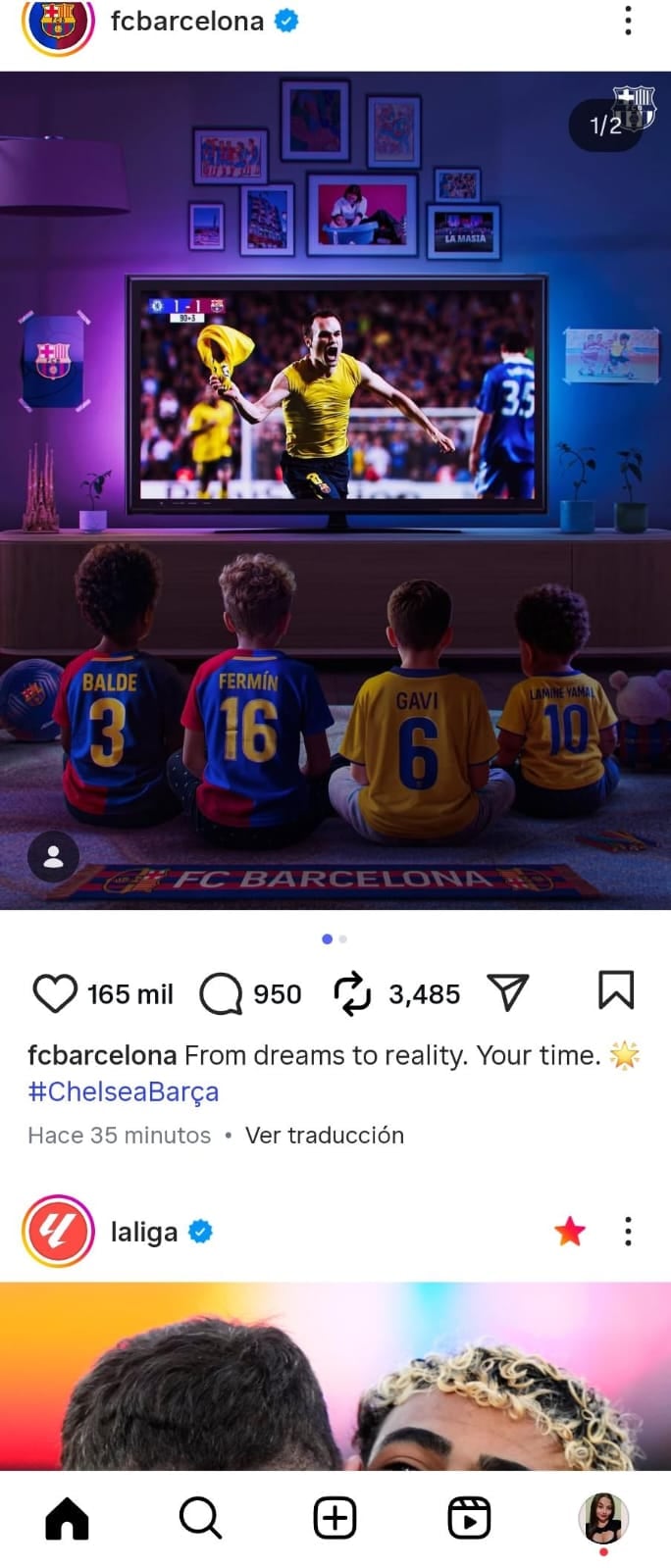 Instagram movió los mensajes directos a la barra inferior en su nueva actualización.