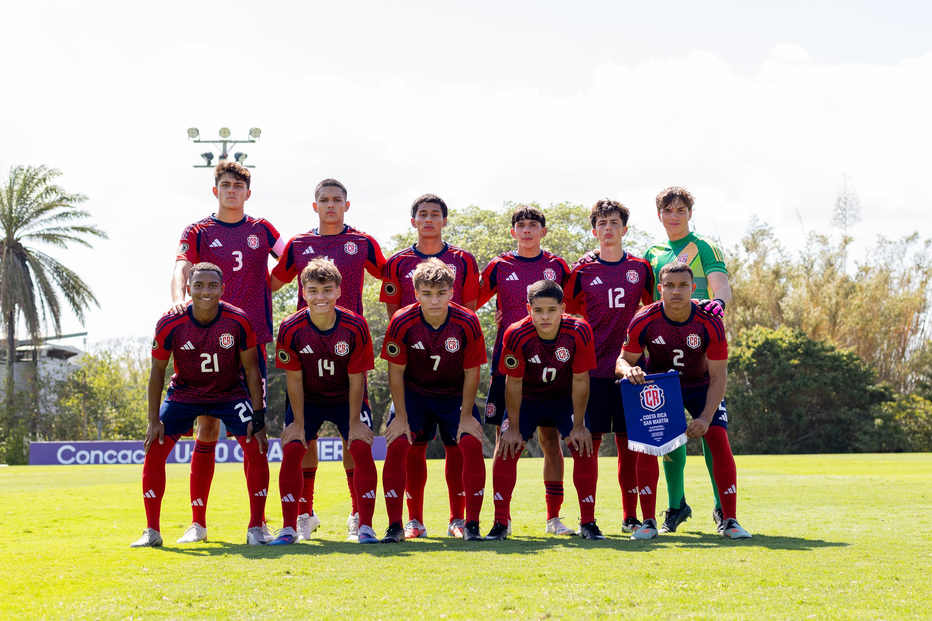 Selección Sub-20 de Costa Rica en clasificatorio de Concacaf.