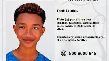 OIJ busca a adolescente de 14 años desaparecido en Talamanca
