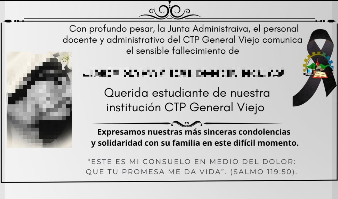 La muchacha murió en el hospital Escalante Pradilla.