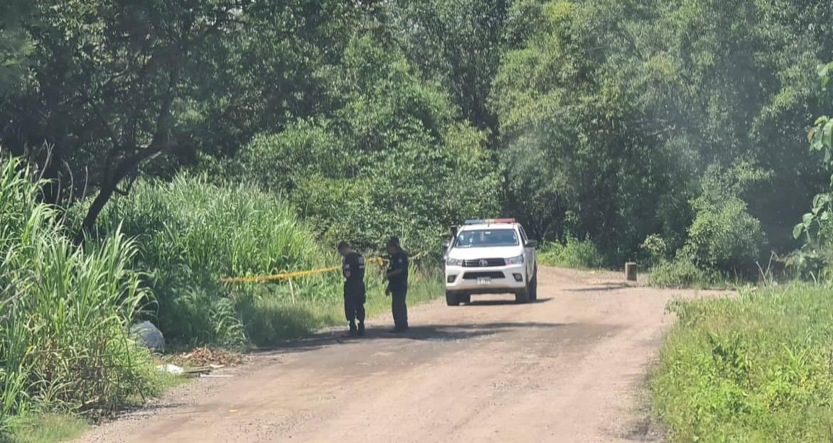 El cuerpo calcinado estaba en esta calle que conduce a un quebrador en Caldera.