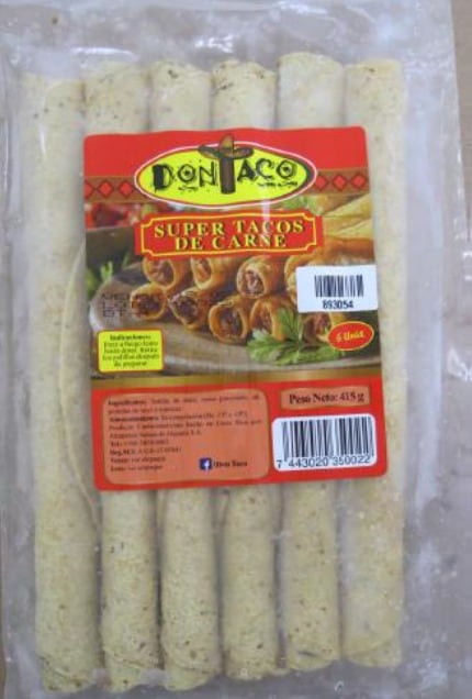 El Ministerio de Salud, a través de la Dirección de Regulación de Productos de Interés y Riesgo Sanitario, alerta a la población en general sobre la presencia de Listeria monocytogenes en Super Tacos de carne de la marca DON TACO.