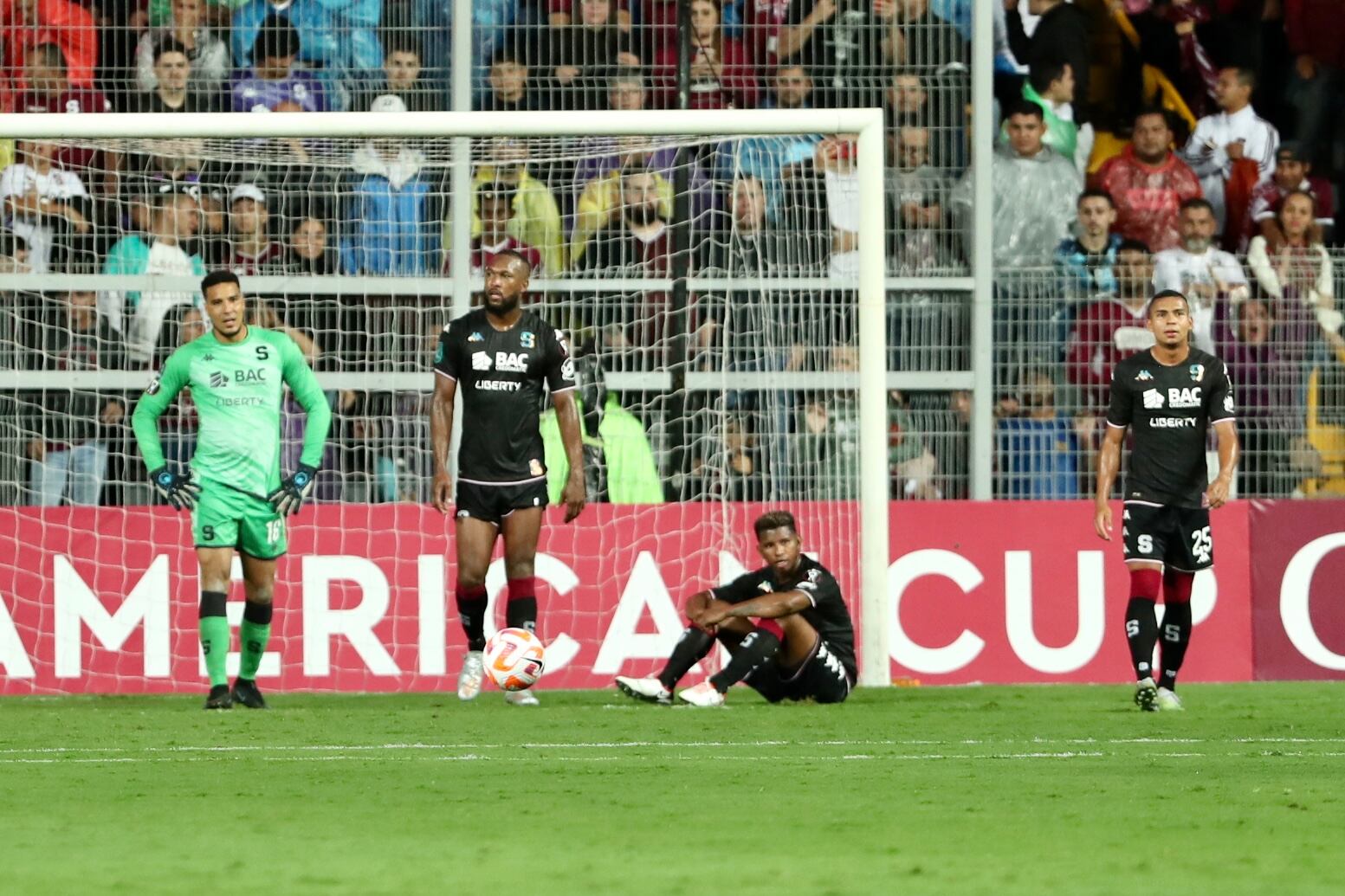 04/10/2023, San José, Tibas, Estadio Ricardo Saprissa, partido de vuelta de los cuartos de la Copa Centroamericana de fútbol entre el Deportivo Saprissa y el Real Estelí.