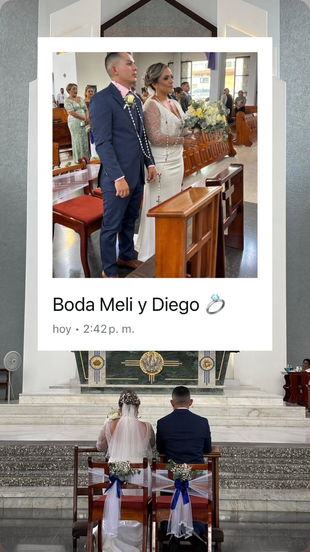 Diego Vargas, el Mochilero de Informe 11, y Melissa Umaña, de Giros, se casaron este sábado