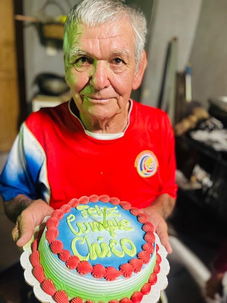 Don Francisco celebró su cumpleaños 22 días antes de que ocurriera el accidente. Foto cortesía.