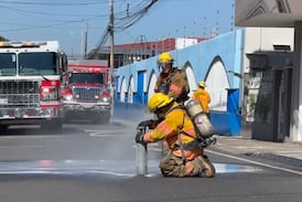 Atienden emergencia por fuga de gas en clínica de Alajuela