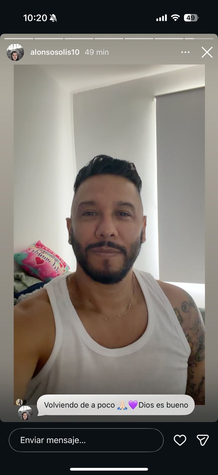 Esta fue la imagen compartida por "El Mariachi".