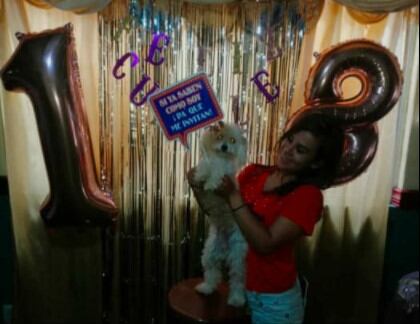 Luna, la perrita que cuidaba casi todo el día Allison Pamela Bonilla Vásquez, esta deprimida por la ausencia de la que era su "mamá".