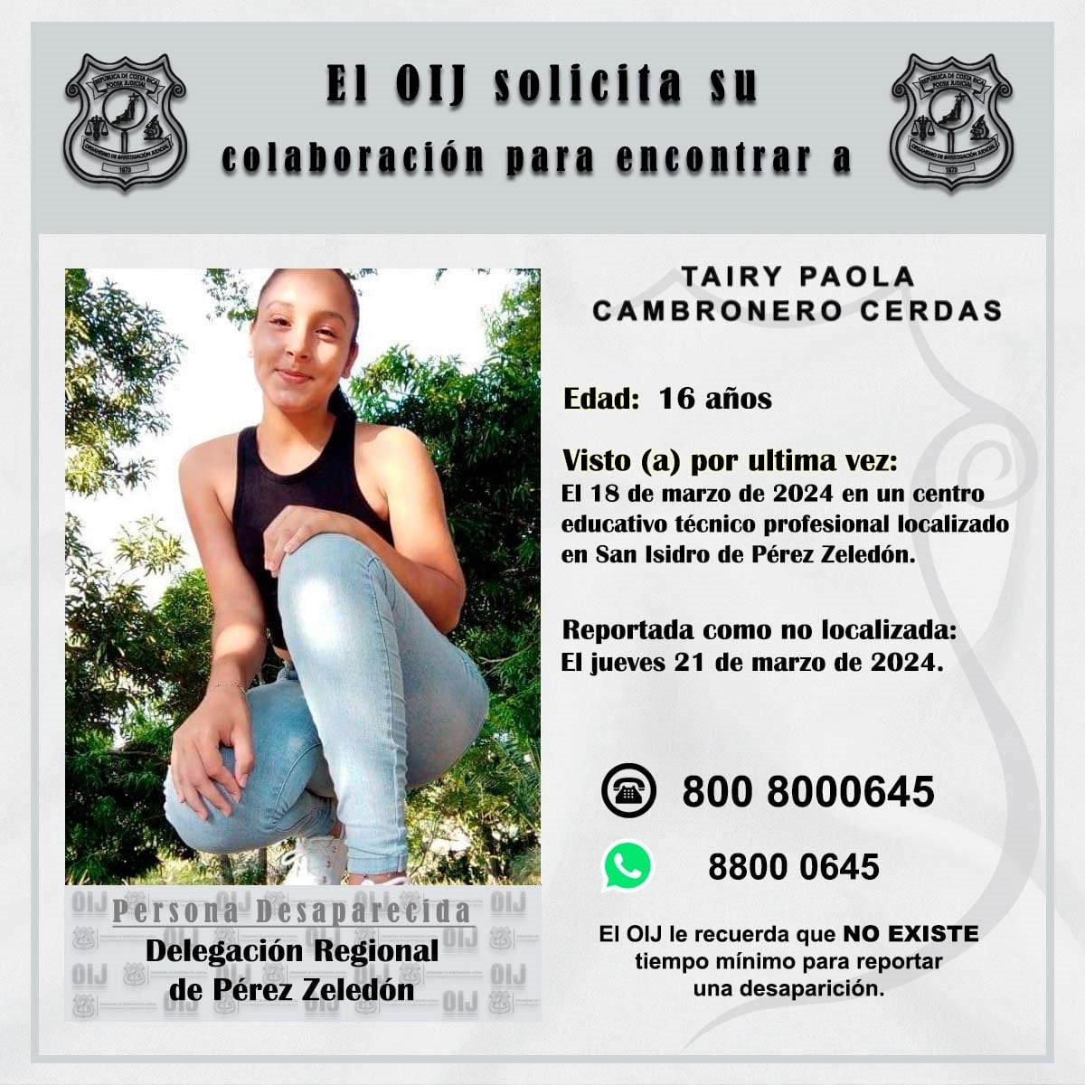 La muchacha desapareció hace 5 meses.