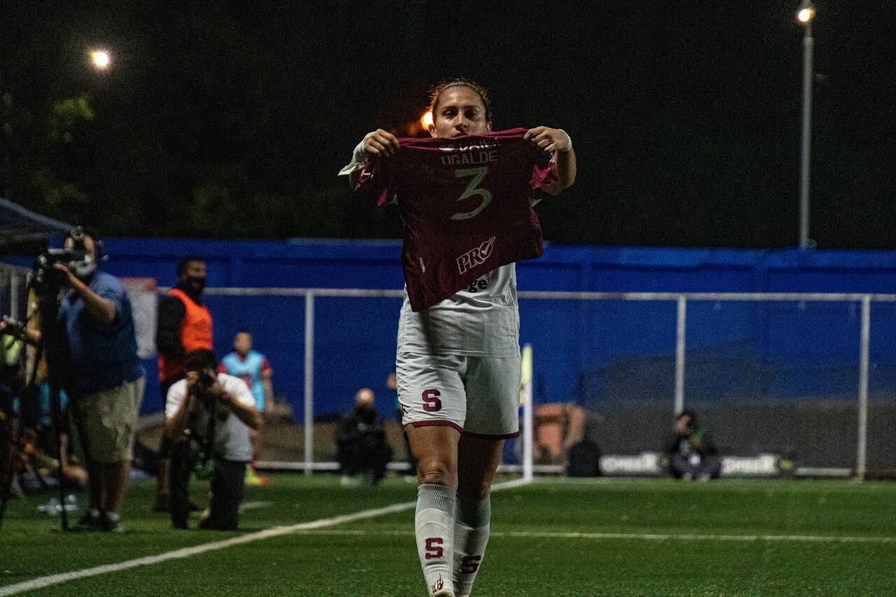 Marianne Ugalde, defensora de Saprissa que tuvo pericarditis como secuela de la covid-19. Cortesía.