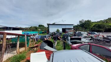 Placa de un carro llevó al OIJ hasta una propiedad en Aserrí usada para ocultar vehículos robados