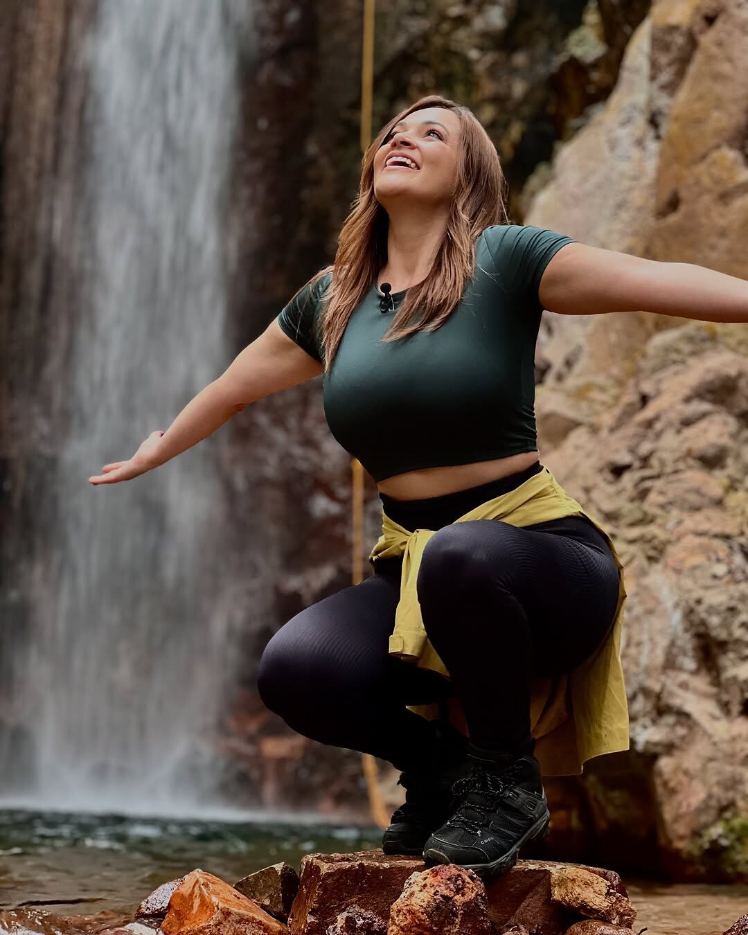 Gabriela Jiménez dejó a más de uno enamorado al posar en un paradisíaco lugar.