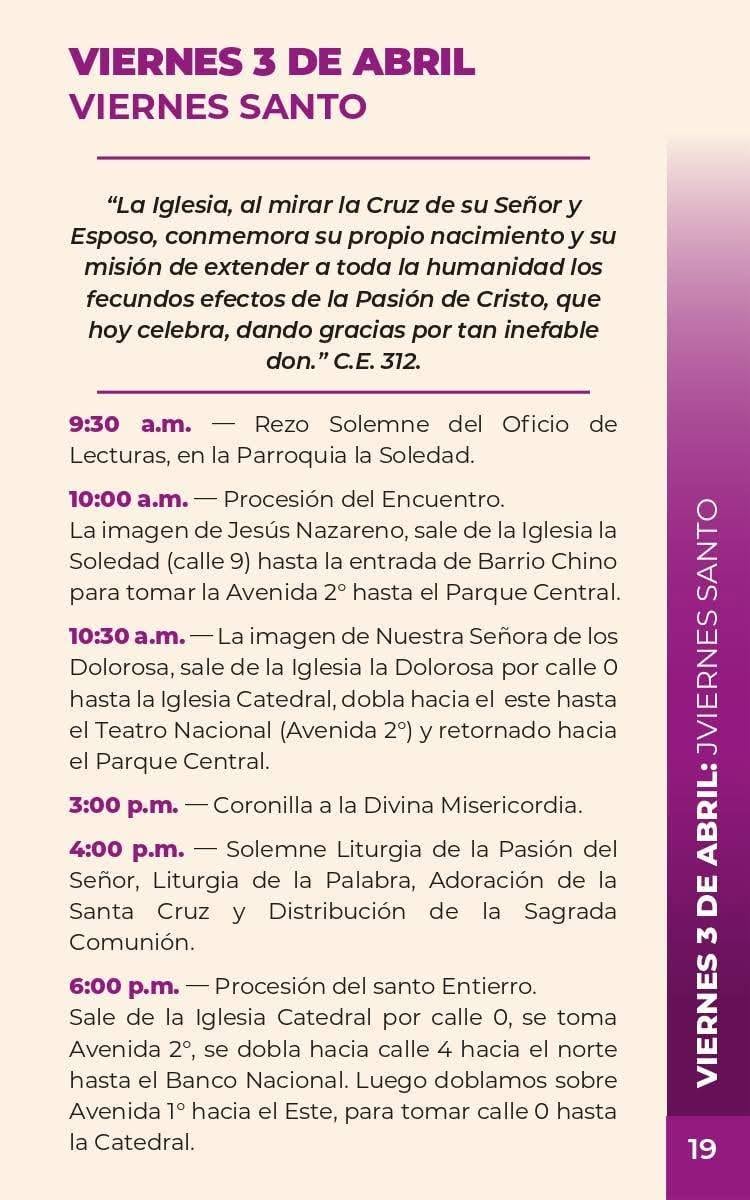 Actividades para Semana Santa