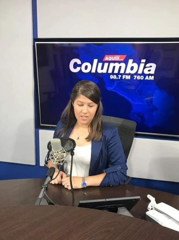Pamela Solano trabajó por siete años en Radio Columbia