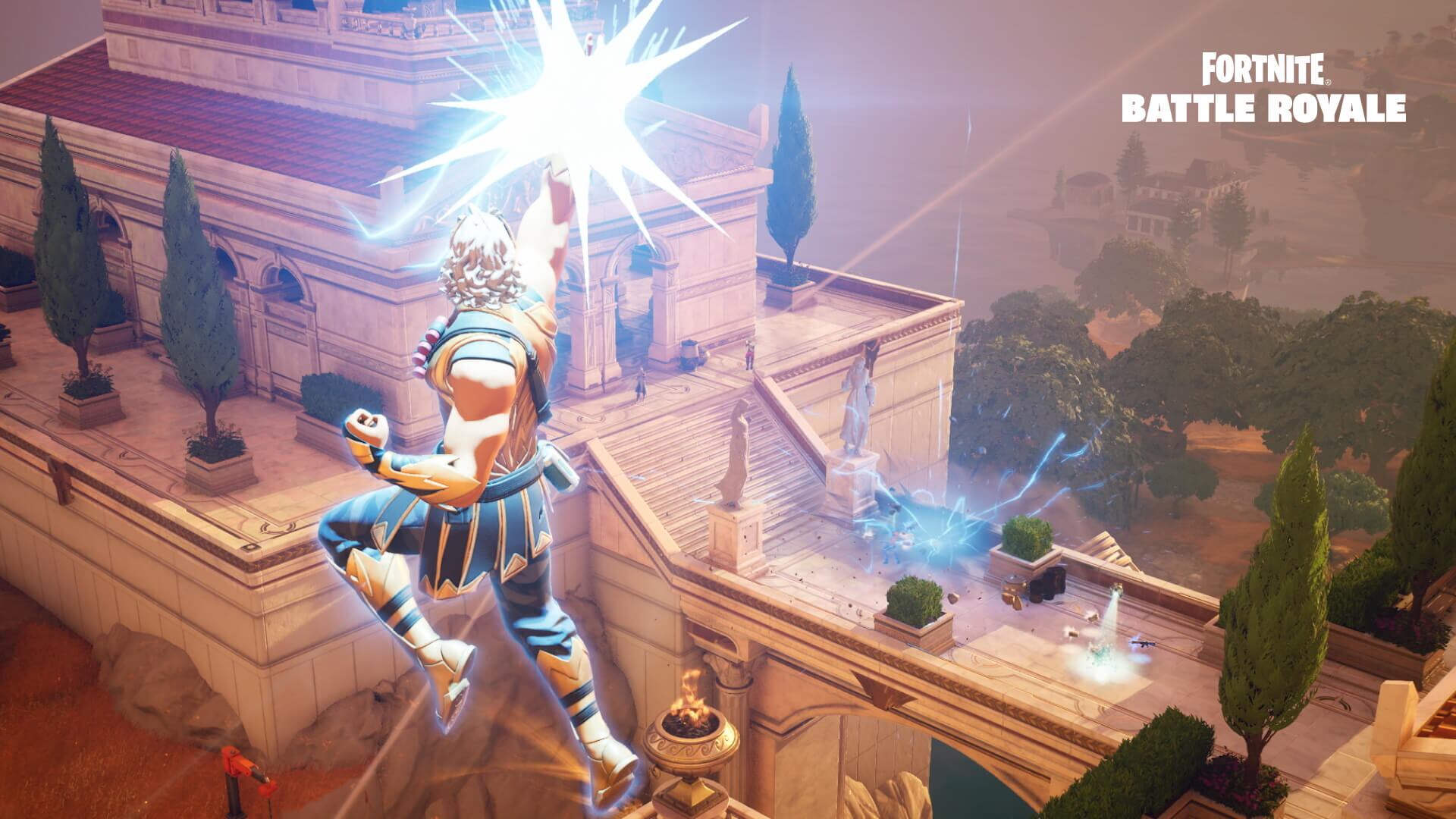 Fortnite se trajo los poderes de los dioses a la Tierra. Foto tomada del sitio web de Fortnite.