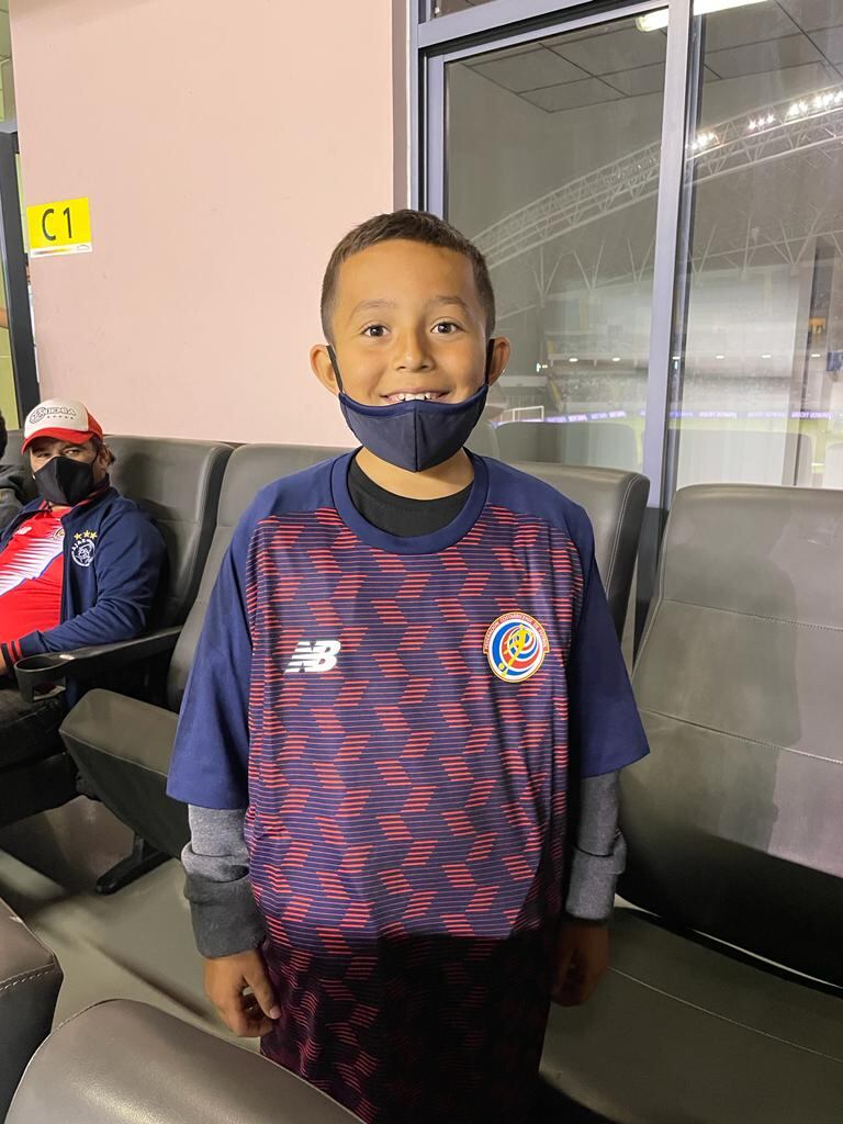 Aarón Vargas, niño al que Keylor le regaló su camiseta. Foto cortesía.