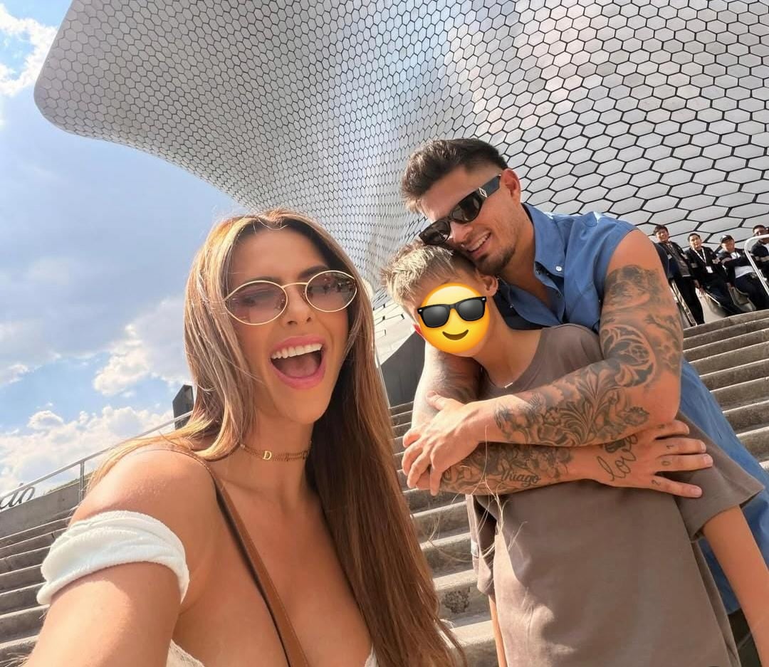 Keyla Sánchez viajó a México junto a su hijo y su ex.