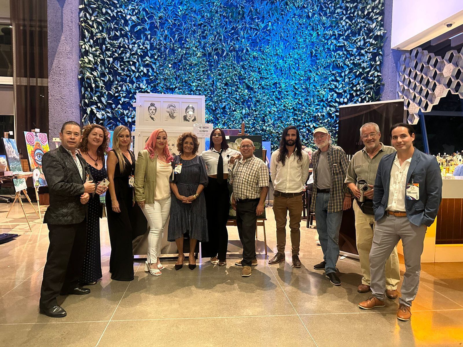 Un total de 10 artistas mostrarán sus obras de arte en el hotel Sheraton. Cortesía.