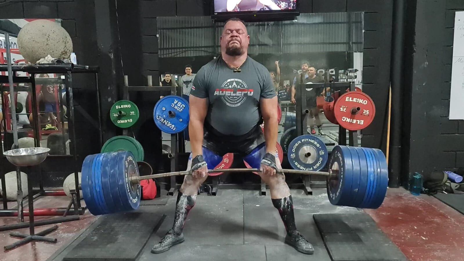 Manuel Campos, levantamiento de pesa de potencia