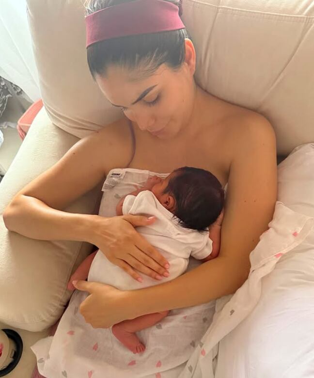 Sheiris Montero y su esposo Greivin Morgan recibieron en sus brazos a su hija Sahel el 13 de mayo de 2025