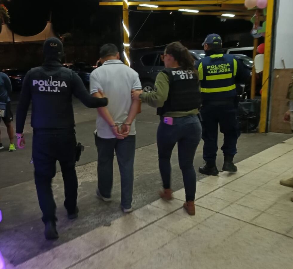 El oriental fue detenido la noche de este miércoles. Foto OIJ.