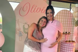 Natalia Álvarez compartió especial momento a pocas semanas del nacimiento de su hija