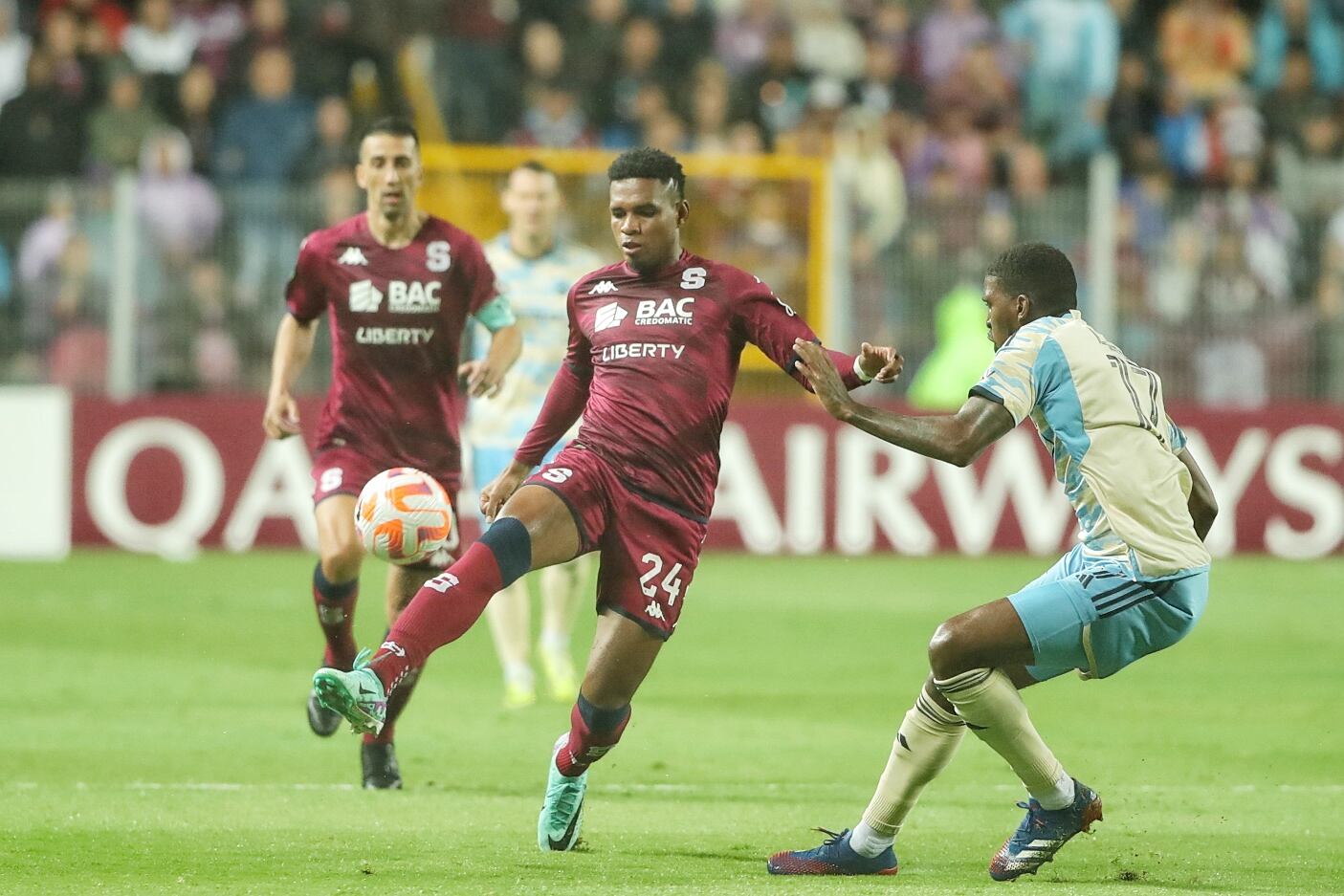 20/02/2024/ Juego de ida entre Deportivo Saprissa vs Philadelphia Unión por la CONCACAF Champions Cup en el estadio Ricardo Saprissa / Foto John Durán
