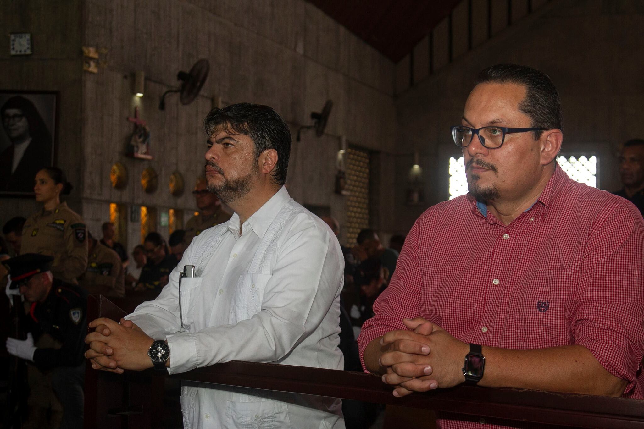 Monseñor Javier Román Arias, obispo de Limón, presidió la Santa Misa de Tropa que esta semana se celebró en la parroquia Sagrado Corazón de Jesús. La misa contó con la presencia del ministro de Seguridad Pública, Mario Zamora.