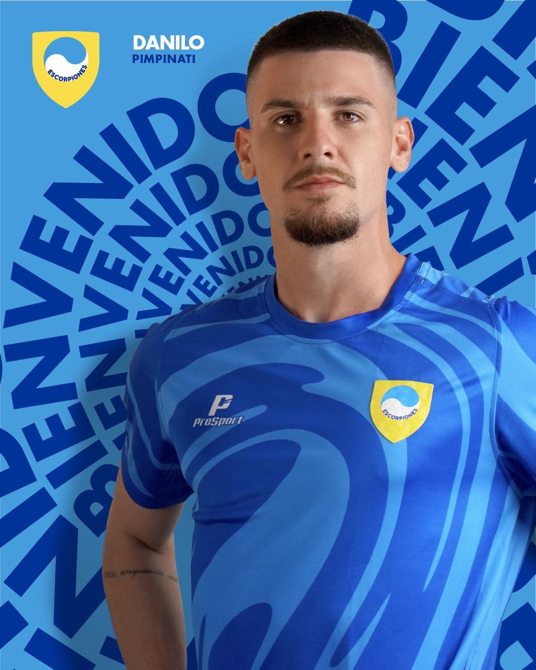 Danilo Pimpinati fue presentado por Escorpiones de Belén este viernes.