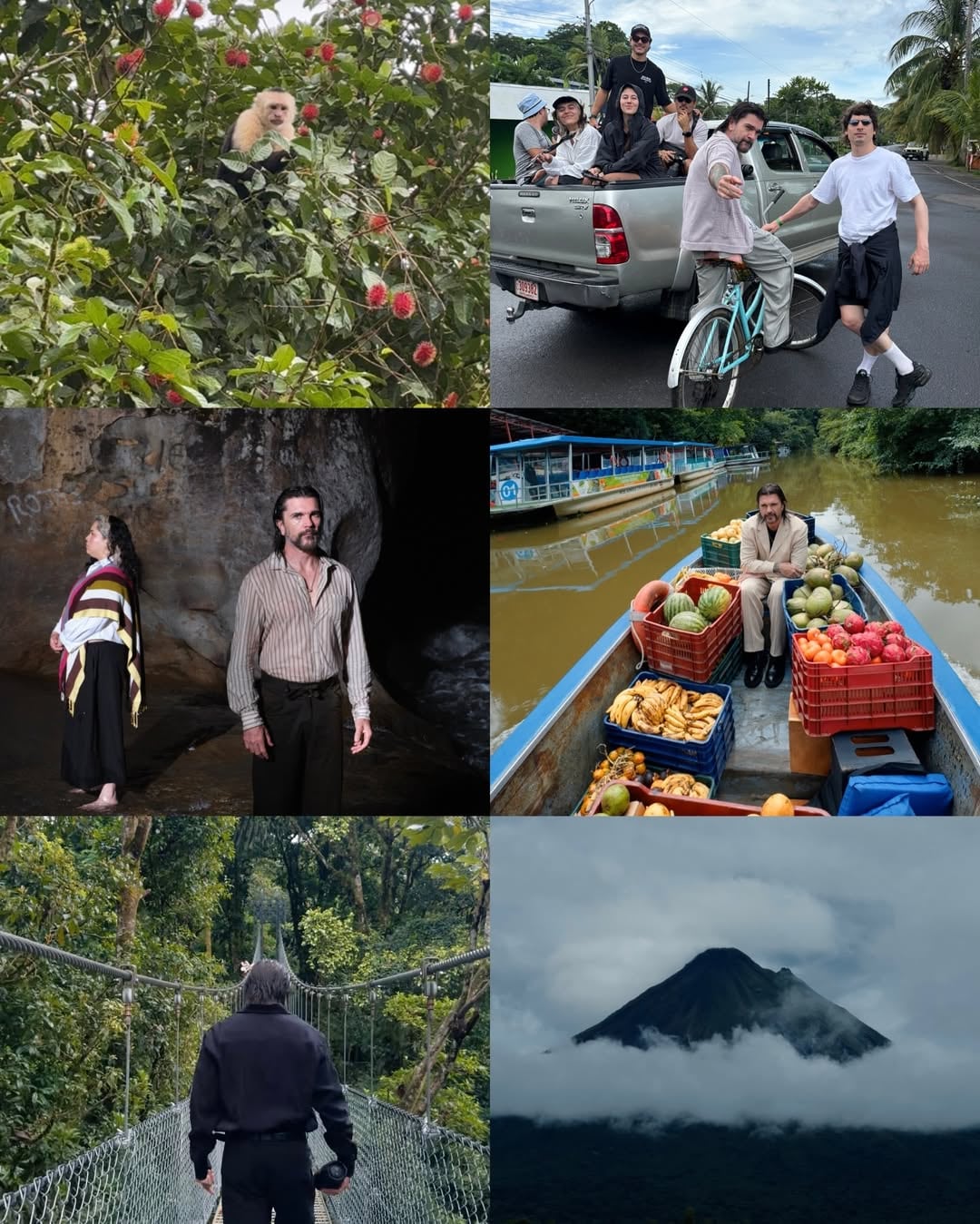 Juanes, cantante colombiano, durante su visita en Costa Rica en el 2025 cuando vino a grabar sus nuevos videos.