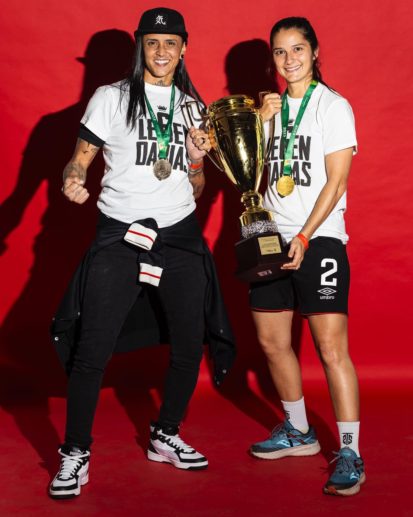 Gabriela Valverde y María José Brenes decidieron retirarse del fútbol luego de ser parte del hexacampeonato de Liga Deportiva Alajuelense.
